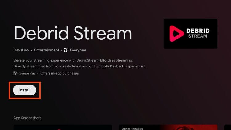 Debrid Stream APK Install